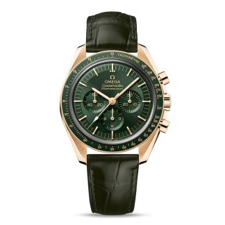 omega Speedmaster Moonwatch Professional Co-Axial Master Chronometer Chronograph 42mm Mens Watch Green Moonshine Gold
